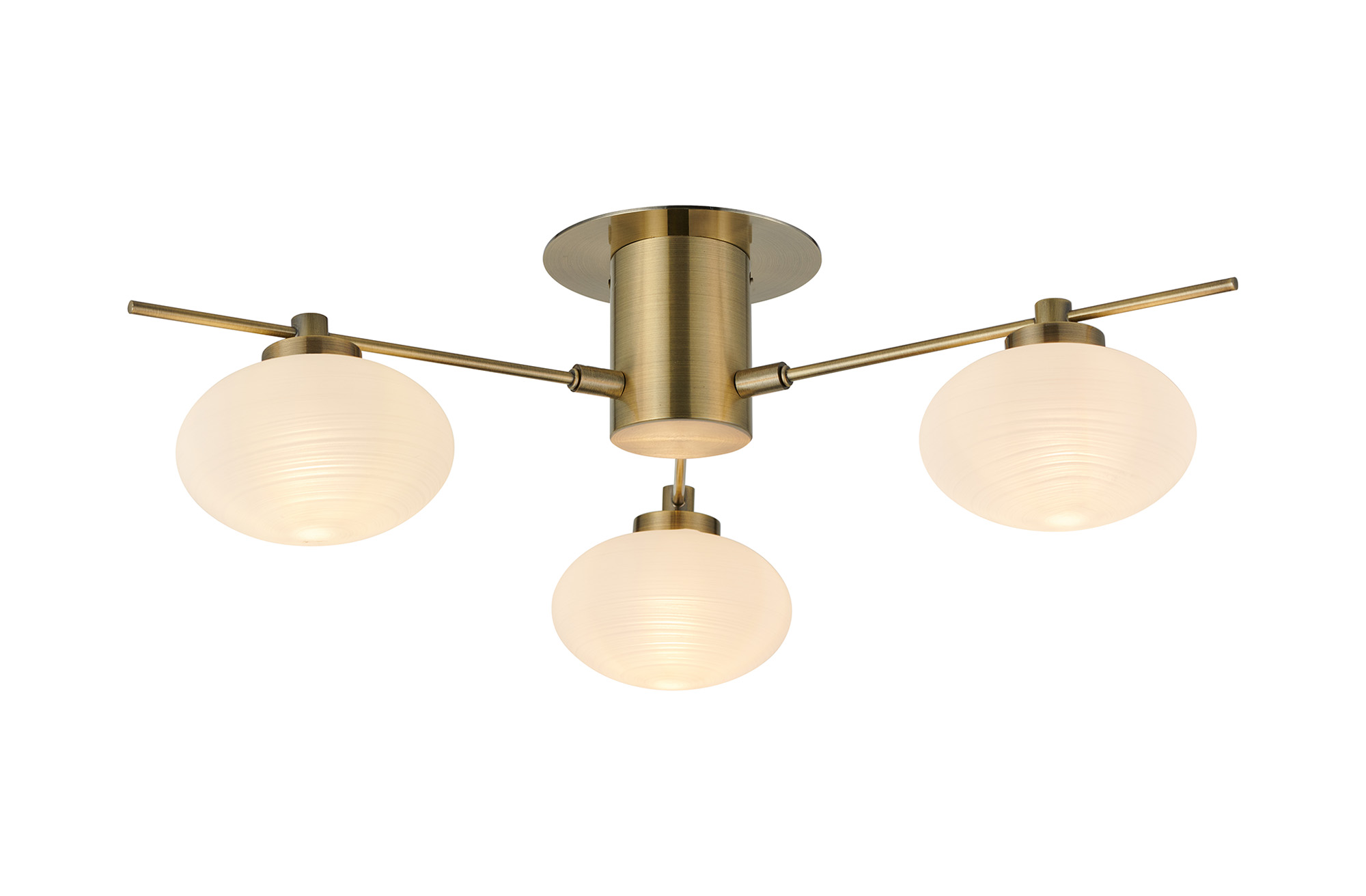 Addie Antique Brass Ceiling Lights Deco Multi Arm Fittings